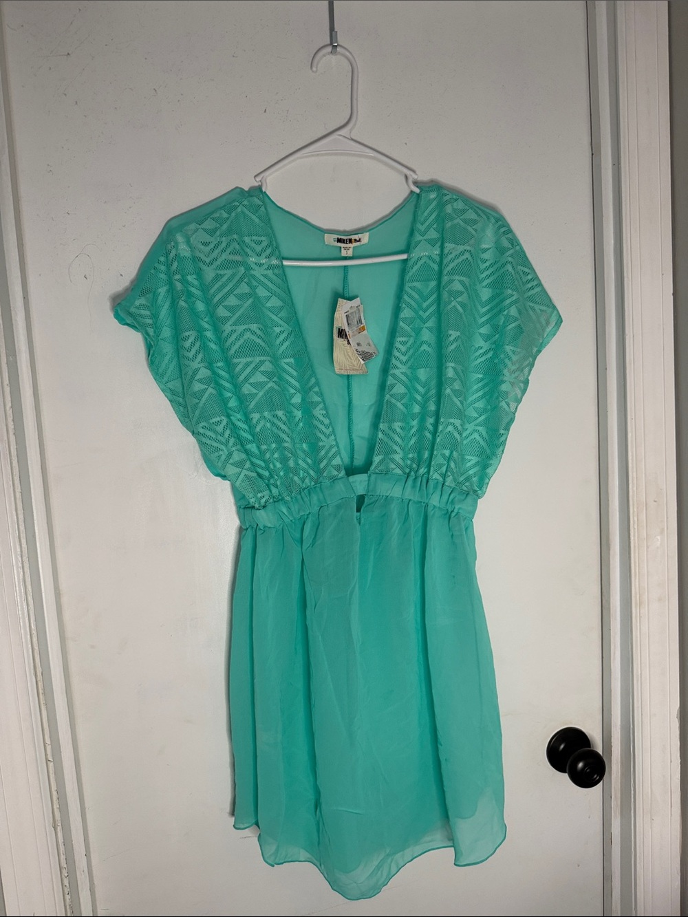 Miken Swim Bright Aqua Swim Coverup